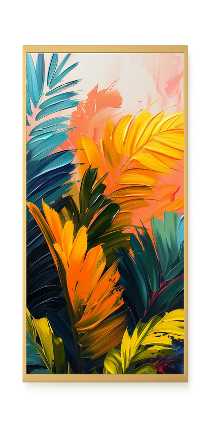 Tropical Leaves Canvas Wall Art