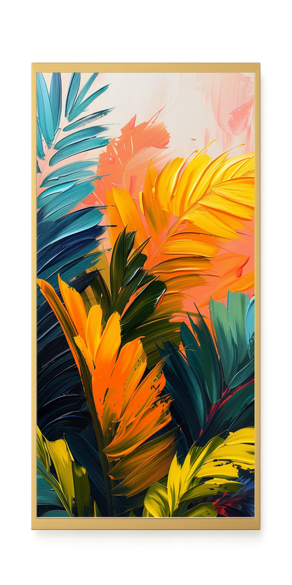 Tropical Leaves Canvas Wall Art