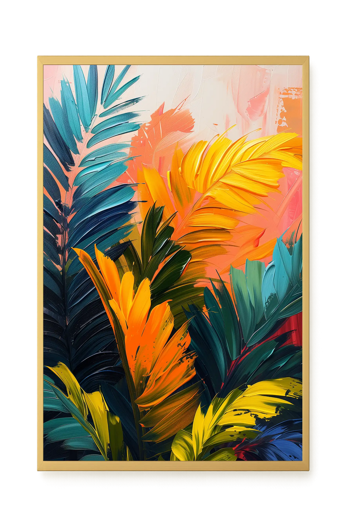 Tropical Leaves Canvas Wall Art