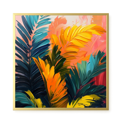 Tropical Leaves Canvas Wall Art