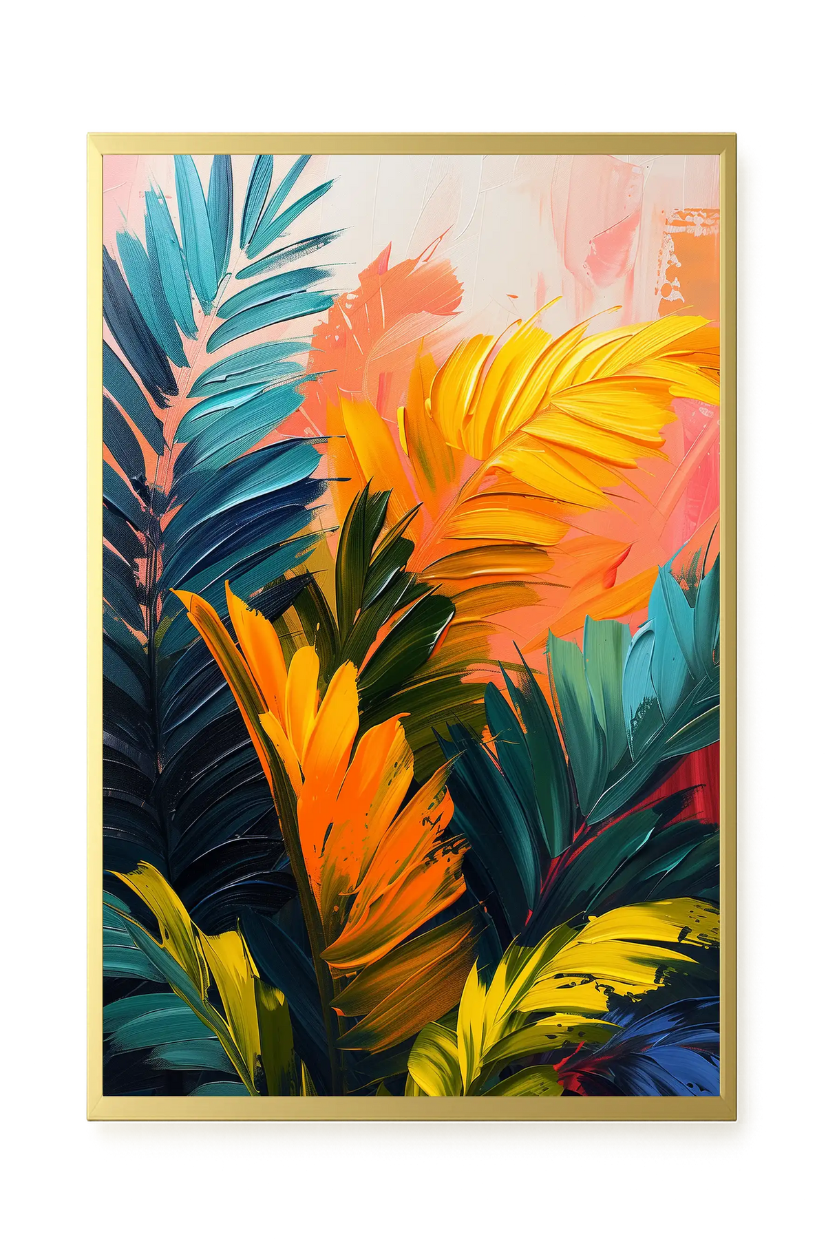 Tropical Leaves Canvas Wall Art