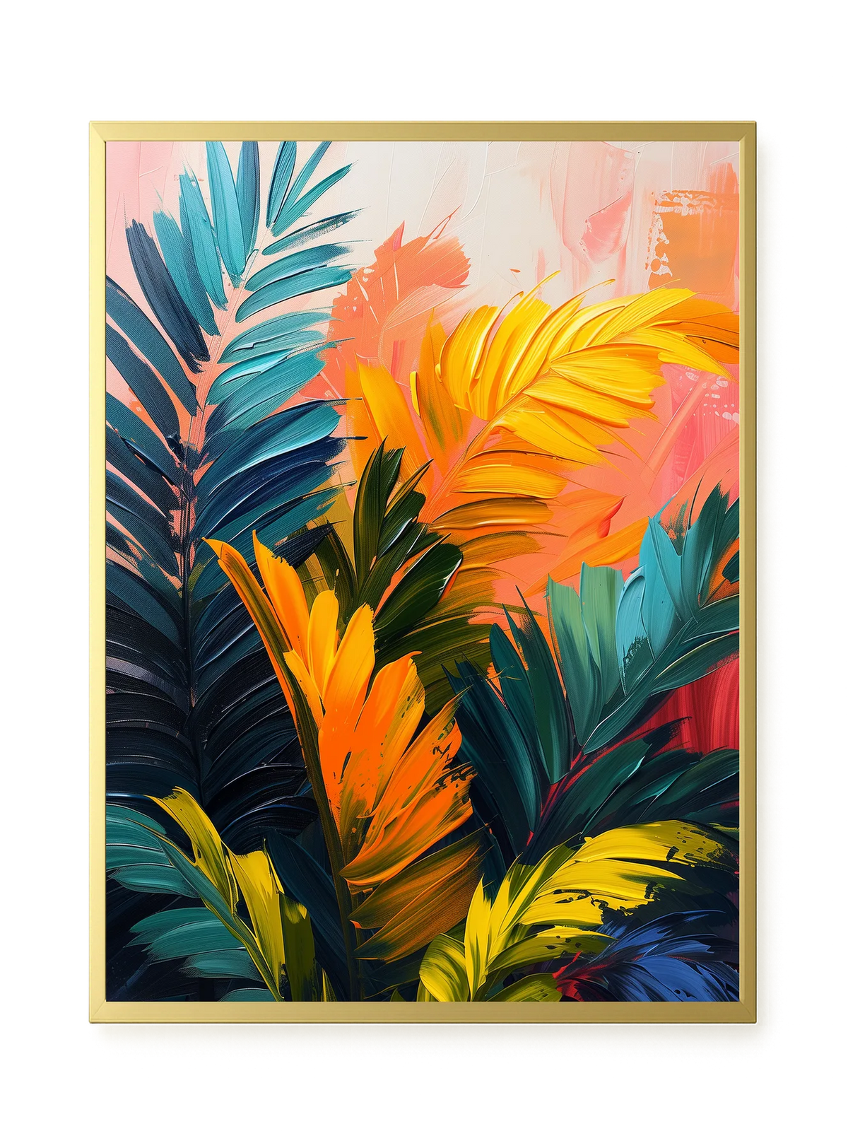 Tropical Leaves Canvas Wall Art