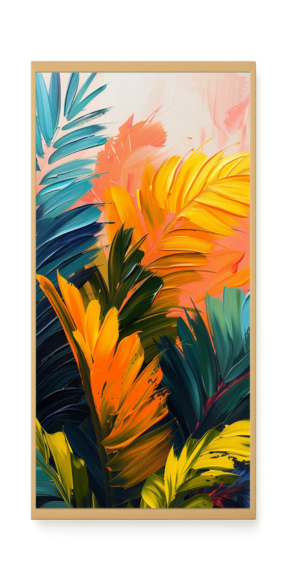 Tropical Leaves Canvas Wall Art