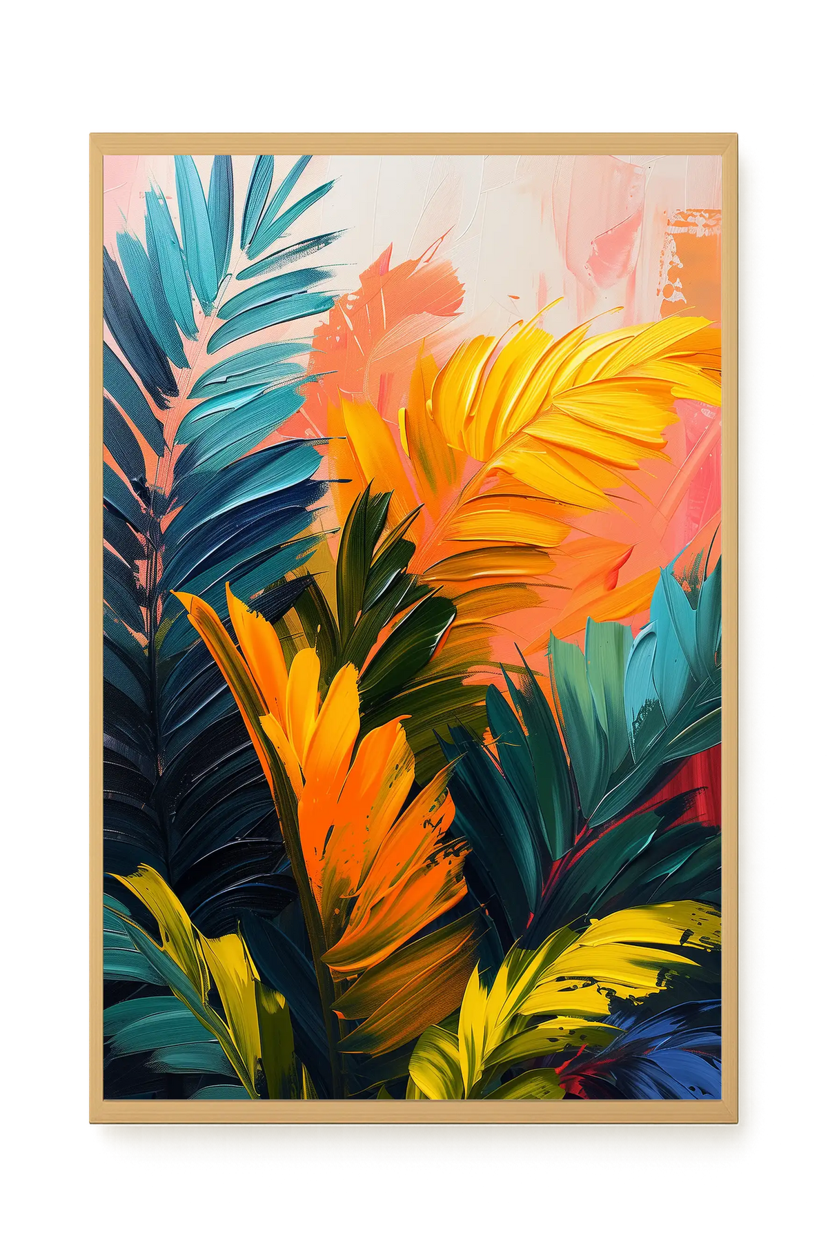 Tropical Leaves Canvas Wall Art