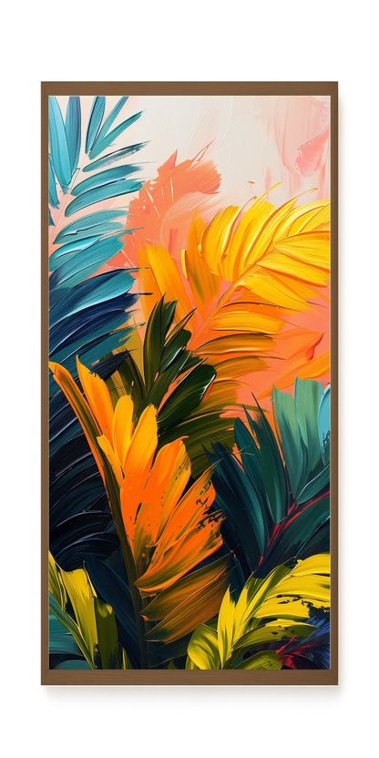 Tropical Leaves Canvas Wall Art