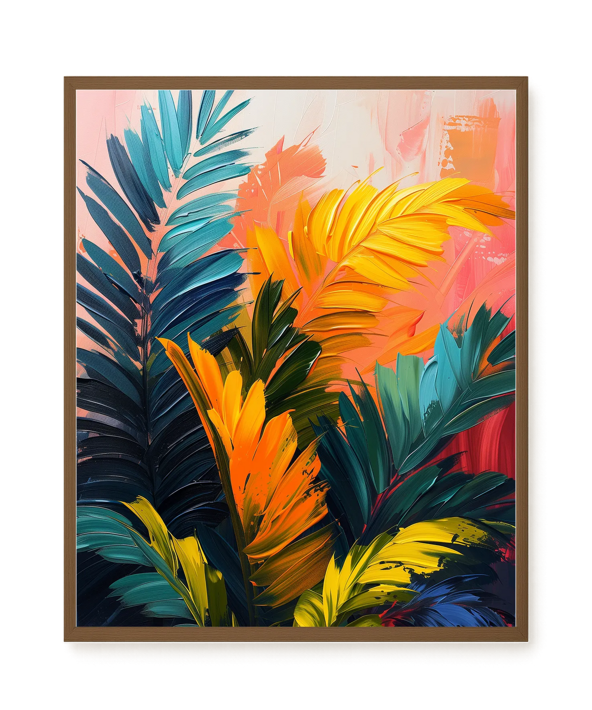 Tropical Leaves Canvas Wall Art