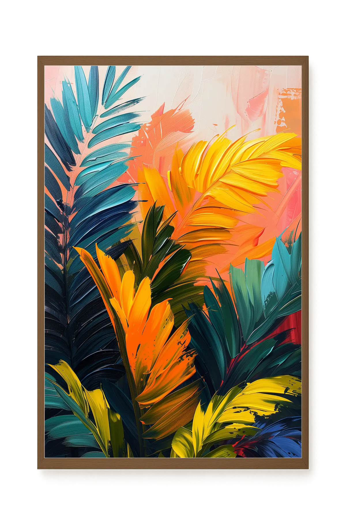 Tropical Leaves Canvas Wall Art