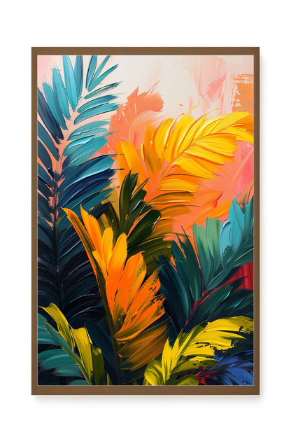 Tropical Leaves Canvas Wall Art
