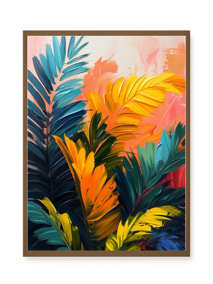 Tropical Leaves Canvas Wall Art