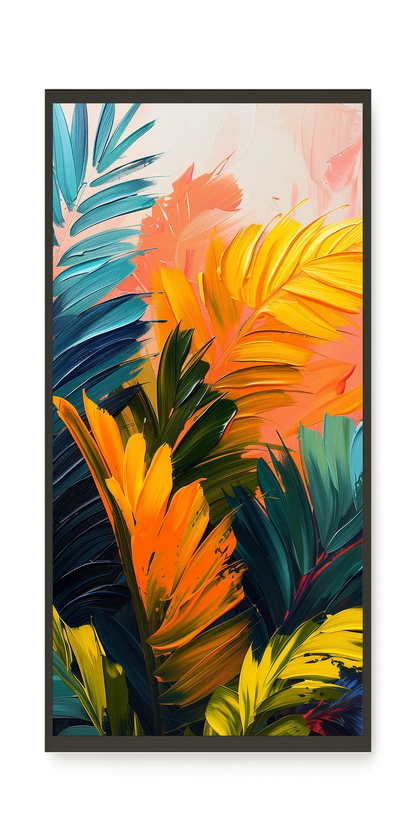 Tropical Leaves Canvas Wall Art