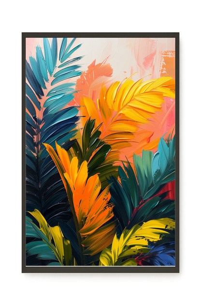 Tropical Leaves Canvas Wall Art