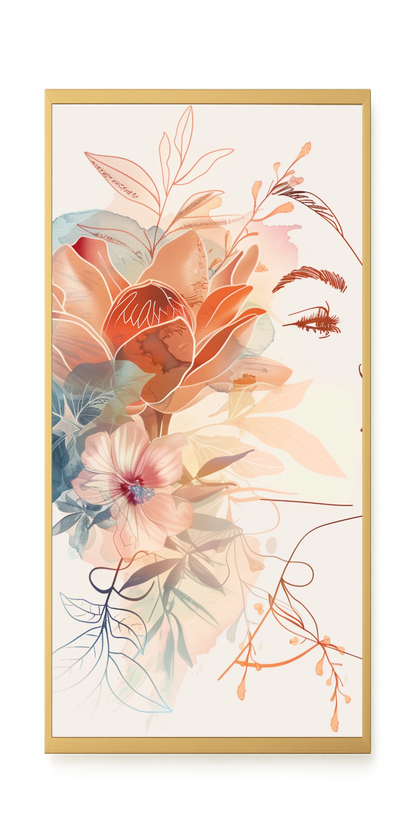 Line Profile Canvas Wall Art