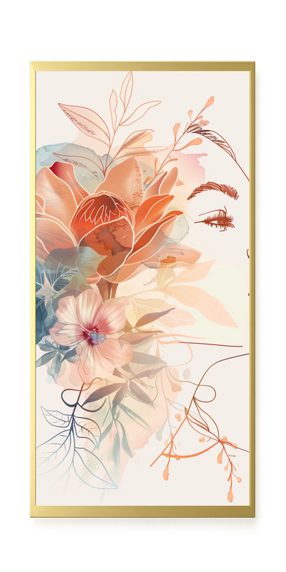 Line Profile Canvas Wall Art