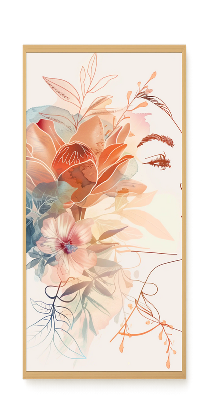 Line Profile Canvas Wall Art