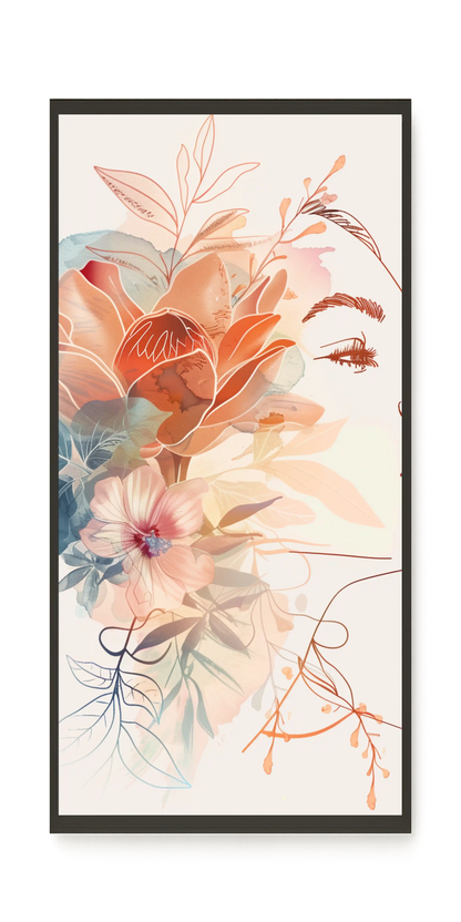 Line Profile Canvas Wall Art