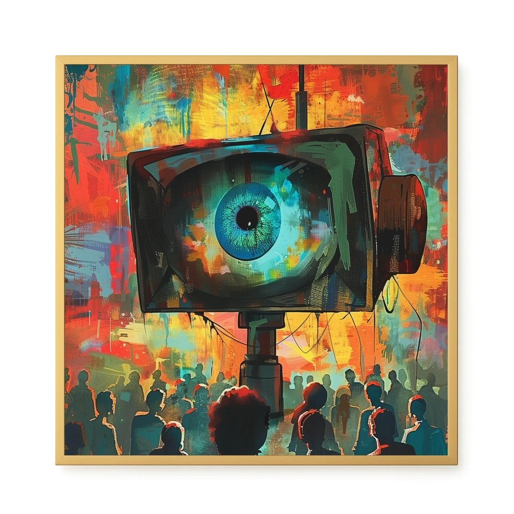 Surveillance Eye Canvas Wall Art