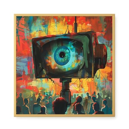 Surveillance Eye Canvas Wall Art