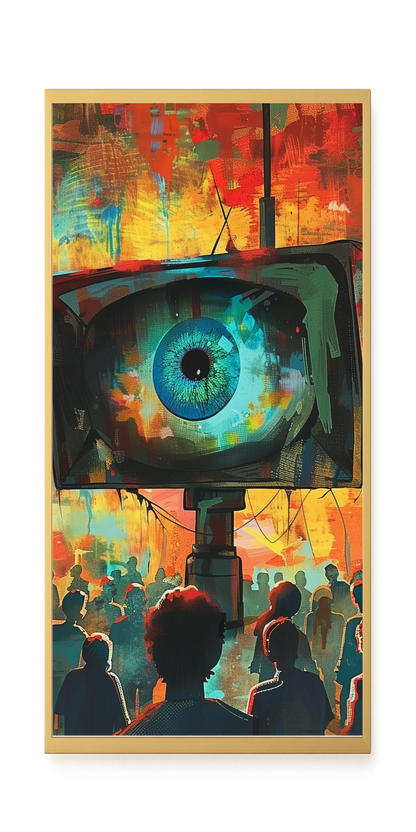 Surveillance Eye Canvas Wall Art