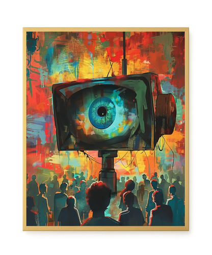 Surveillance Eye Canvas Wall Art