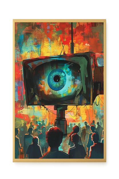 Surveillance Eye Canvas Wall Art