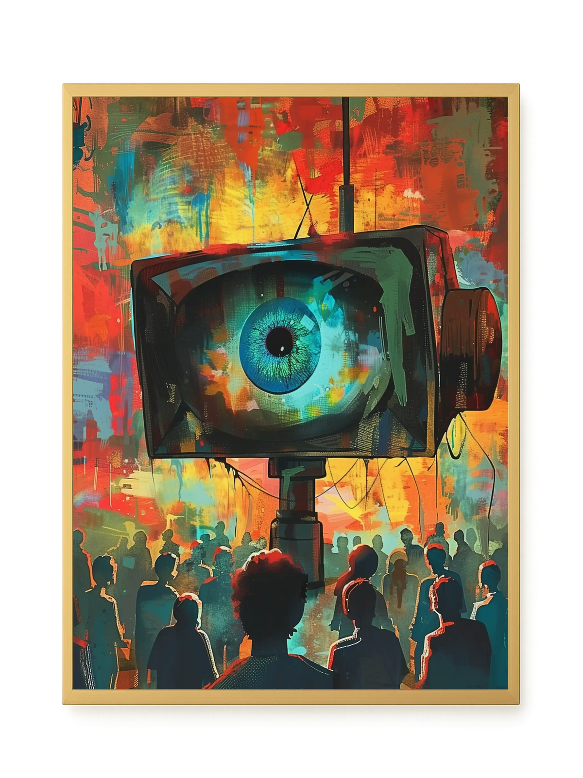 Surveillance Eye Canvas Wall Art