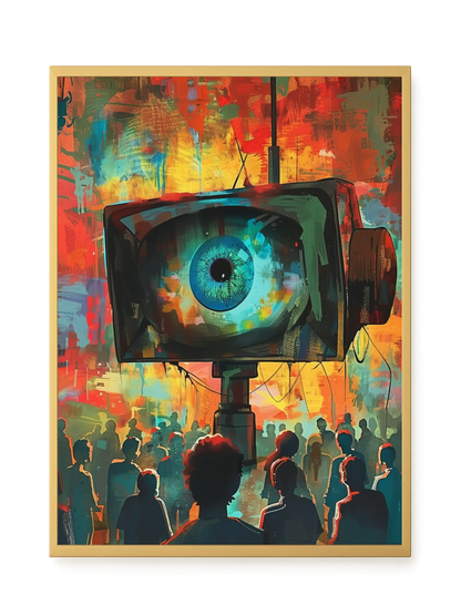 Surveillance Eye Canvas Wall Art
