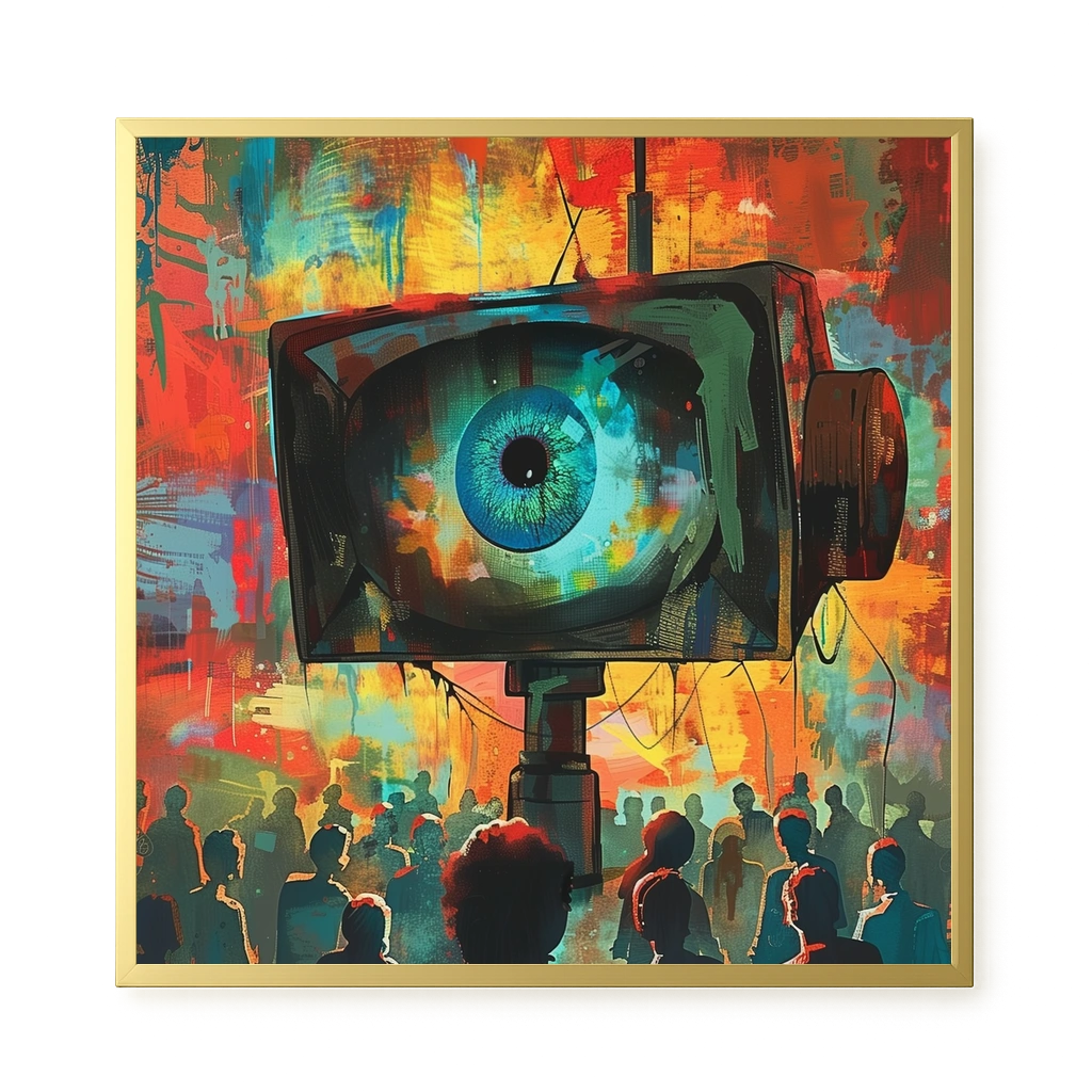 Surveillance Eye Canvas Wall Art