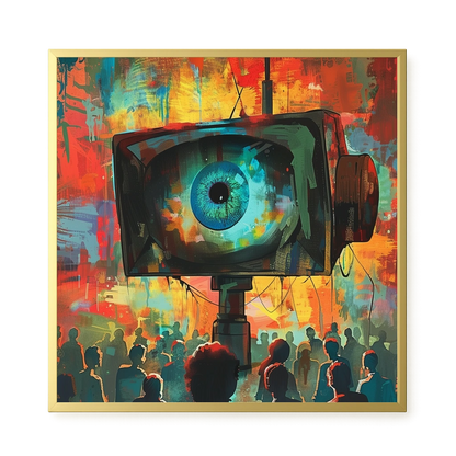 Surveillance Eye Canvas Wall Art