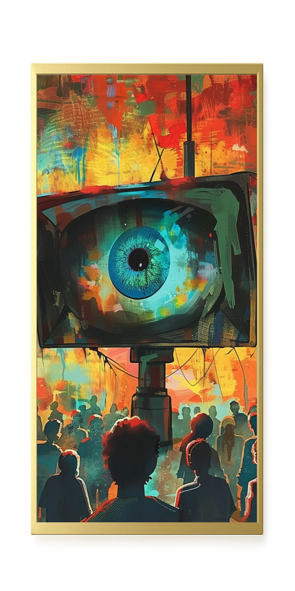 Surveillance Eye Canvas Wall Art