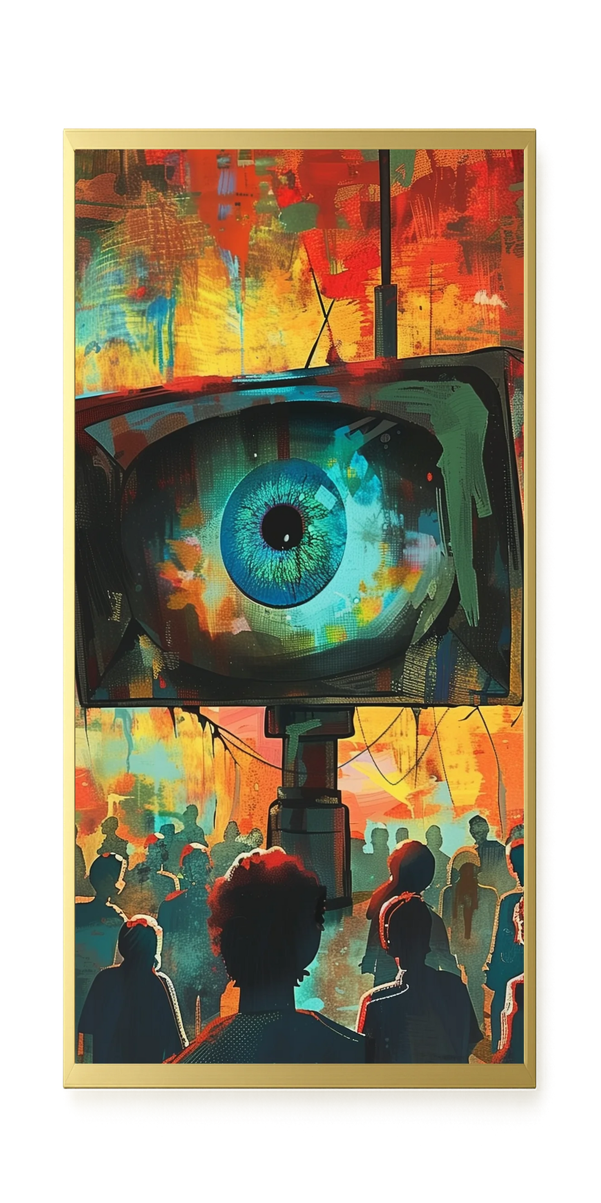 Surveillance Eye Canvas Wall Art