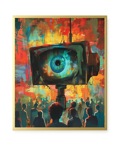 Surveillance Eye Canvas Wall Art
