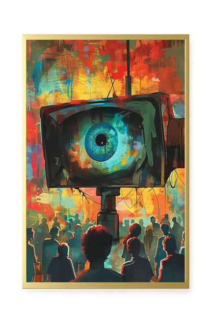 Surveillance Eye Canvas Wall Art