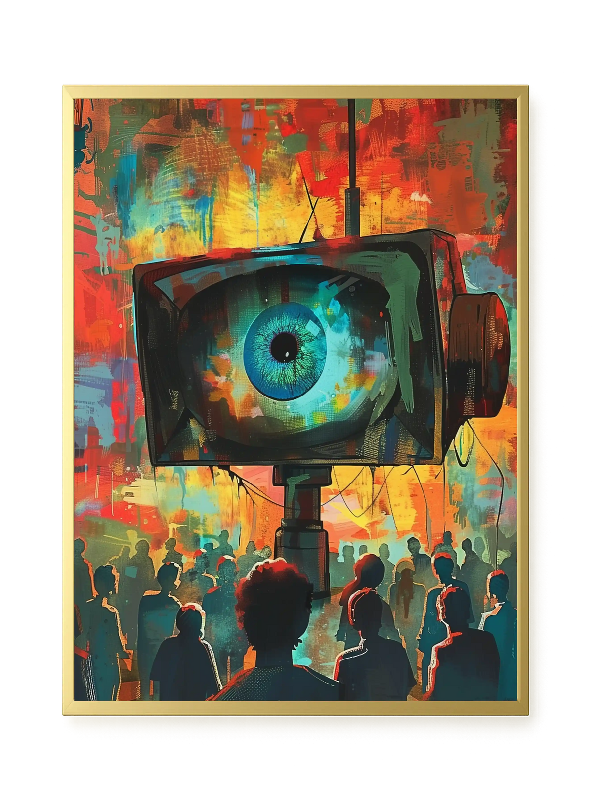Surveillance Eye Canvas Wall Art