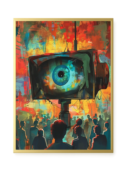 Surveillance Eye Canvas Wall Art