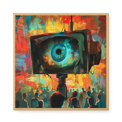 Surveillance Eye Canvas Wall Art