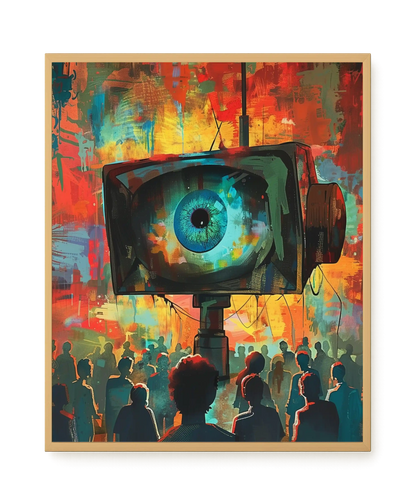 Surveillance Eye Canvas Wall Art