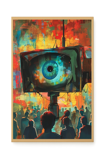 Surveillance Eye Canvas Wall Art