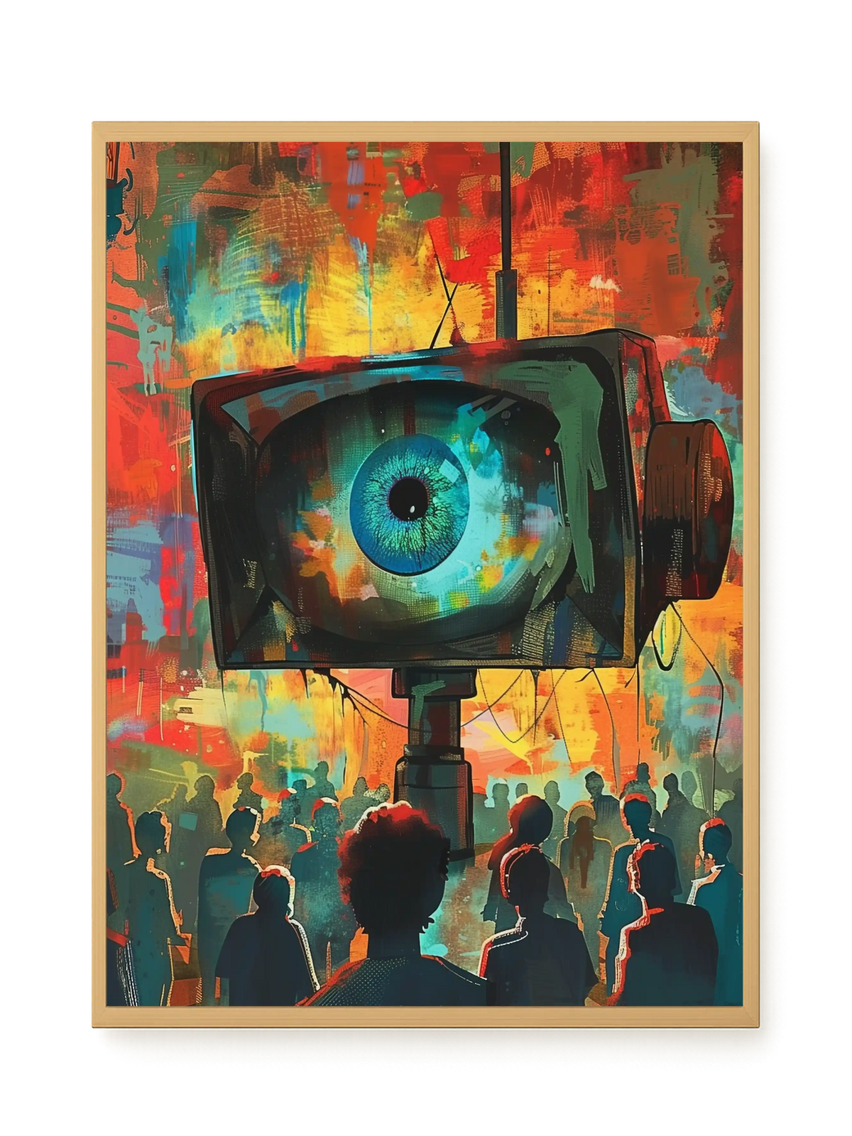 Surveillance Eye Canvas Wall Art