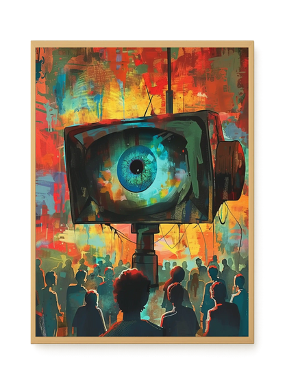 Surveillance Eye Canvas Wall Art