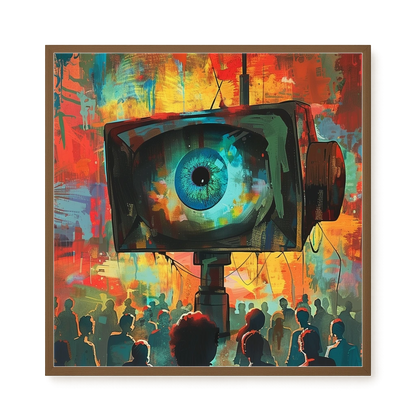 Surveillance Eye Canvas Wall Art