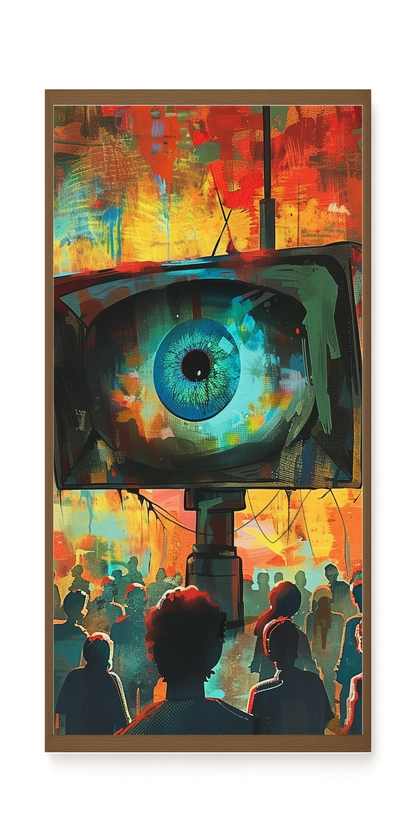 Surveillance Eye Canvas Wall Art