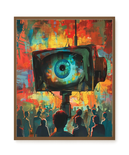Surveillance Eye Canvas Wall Art