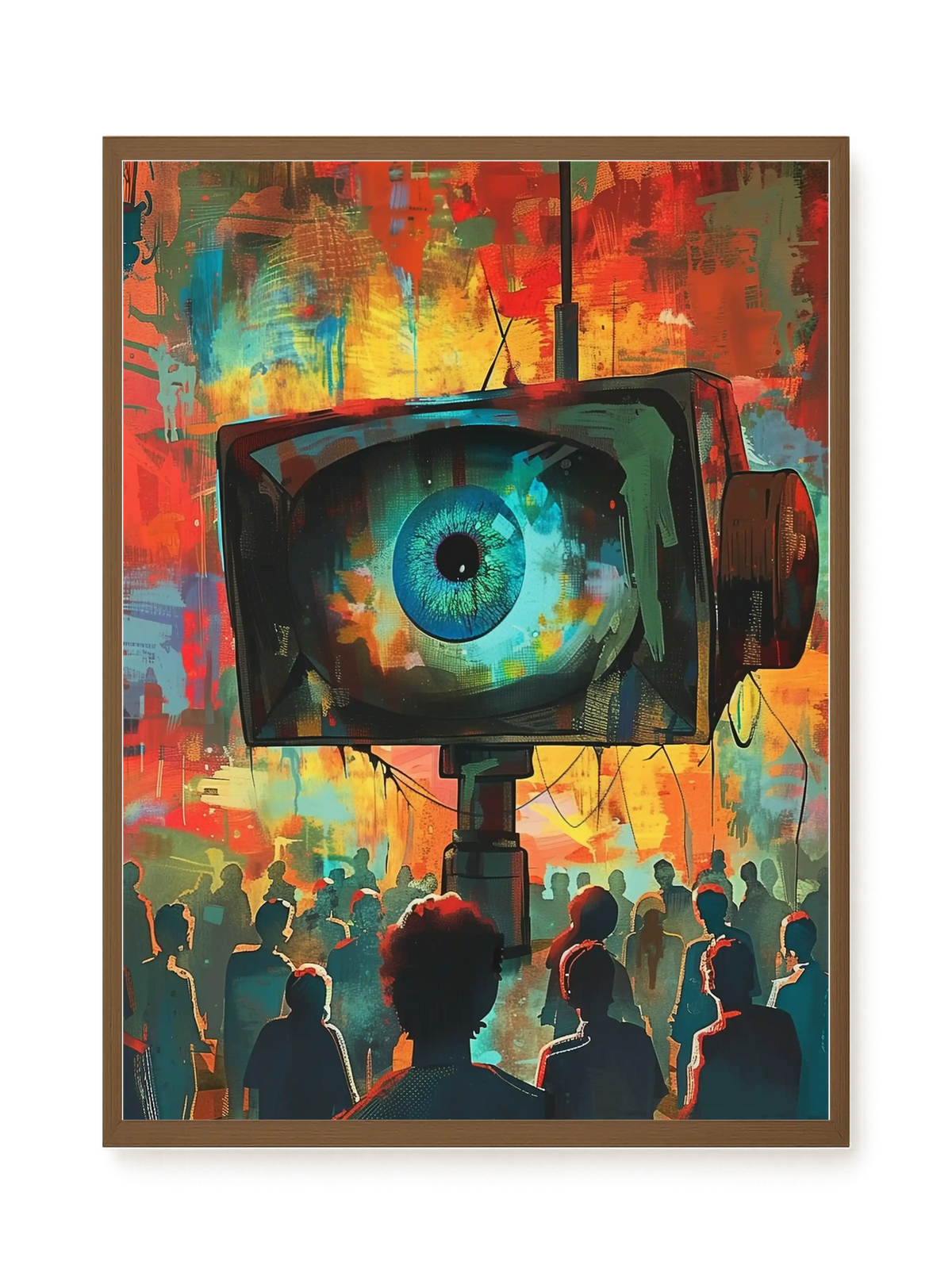 Surveillance Eye Canvas Wall Art