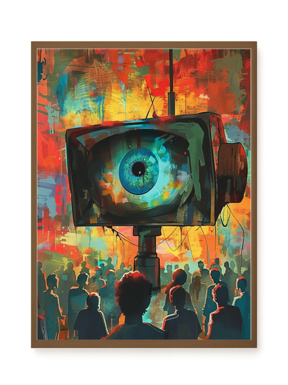 Surveillance Eye Canvas Wall Art