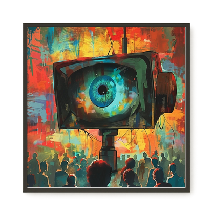 Surveillance Eye Canvas Wall Art