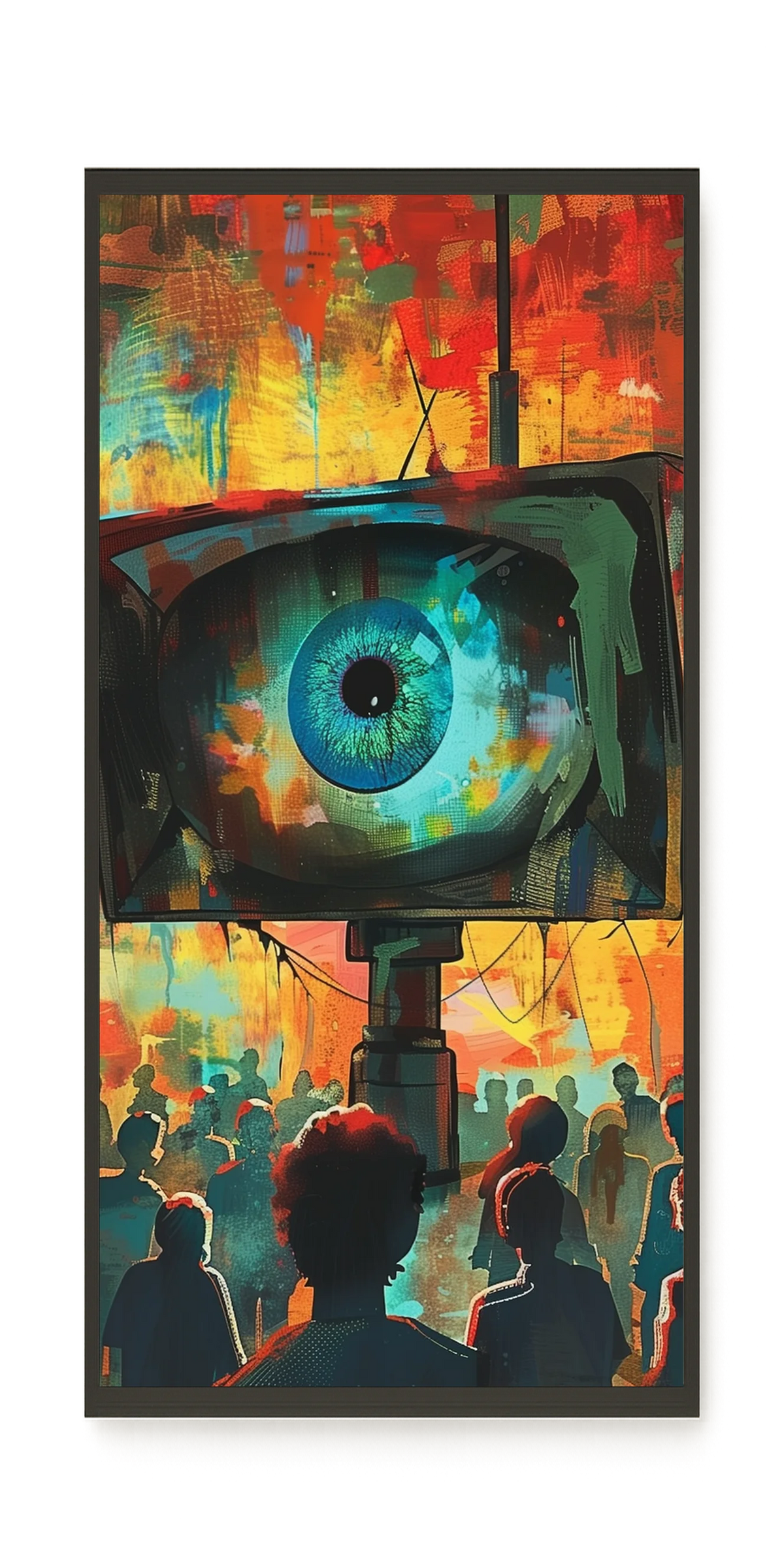 Surveillance Eye Canvas Wall Art