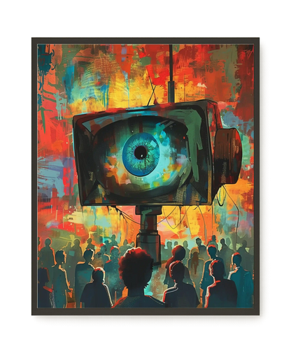 Surveillance Eye Canvas Wall Art
