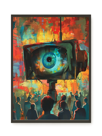 Surveillance Eye Canvas Wall Art