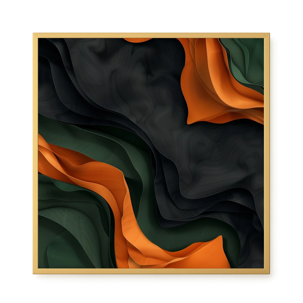 Organic Abstract Canvas Wall Art