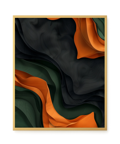 Organic Abstract Canvas Wall Art